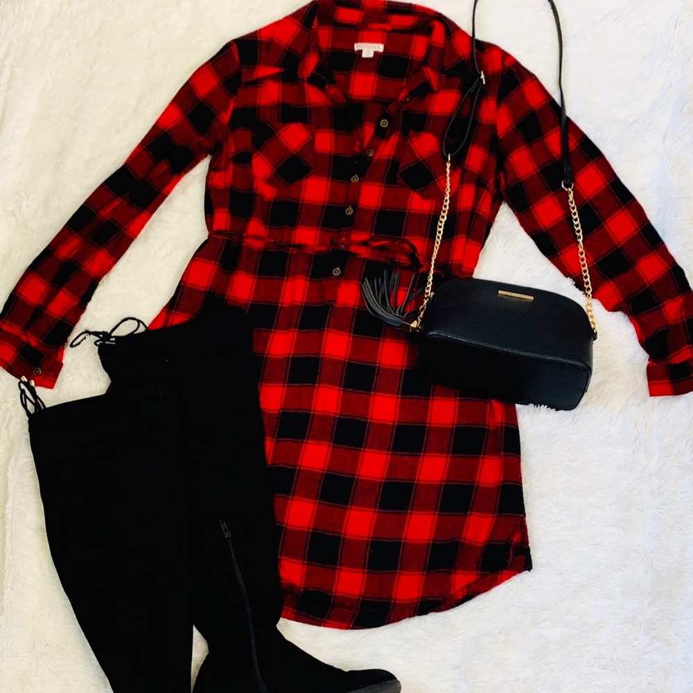 Merona Flannel Plaid Dress